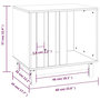 Voir la diapositive 6 : VIDAXL Niche pour chien 60x45x57 cm Bois de pin massif