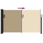 Voir la diapositive 5 : VIDAXL Auvent lateral retractable beige 117x300 cm