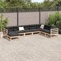 Voir la diapositive 3 : VIDAXL Salon de jardin 8 pcs bois de pin massif