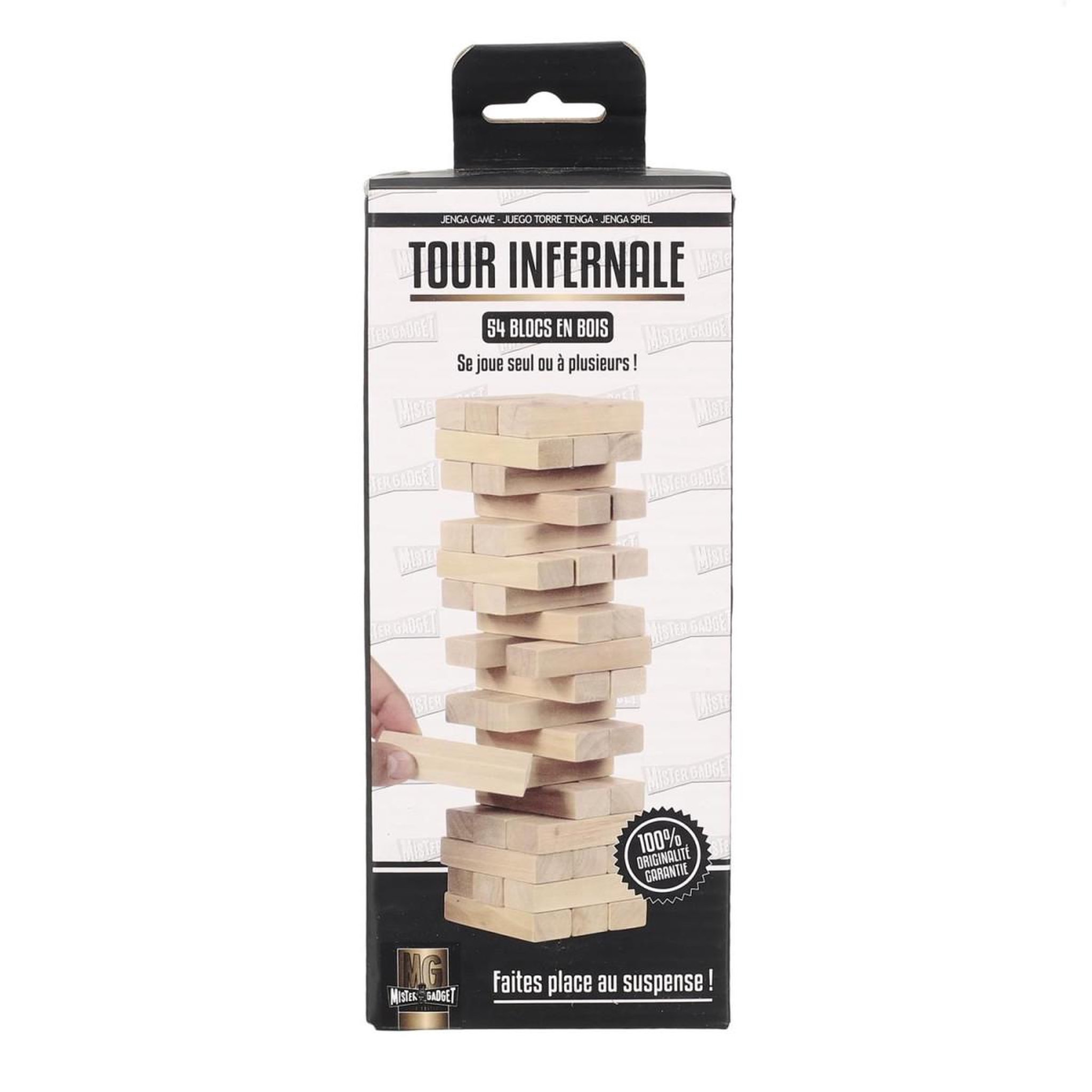 MISTER GADGET Jeu de construction  tour infernale  5cm naturel