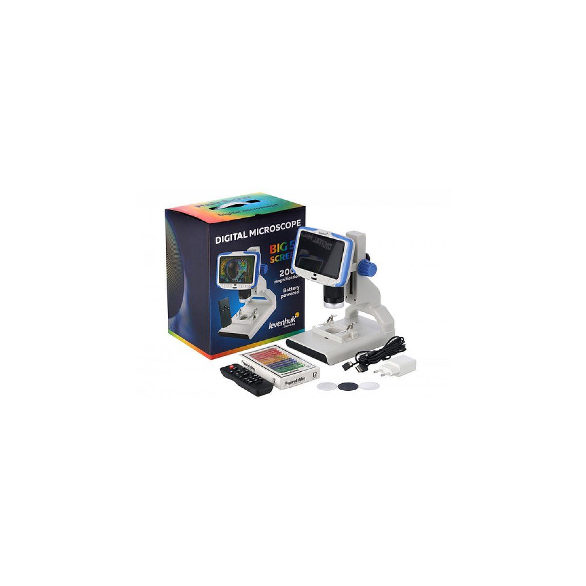 Voir la diapositive 5 : LEVENHUK Rainbow dm500 200x microscope numérique