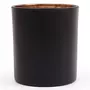 Graine créative Verre Design à Bougie - noir mat - 8 x 8 x 9 cm