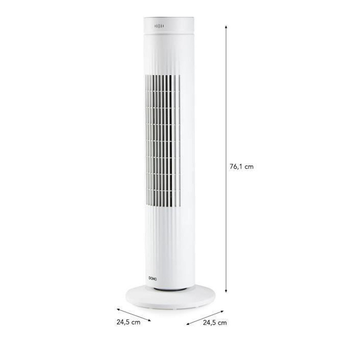 Domo Ventilateur colonne - DOMO - 35 W - Oscillation large - 3 vitesses - Arret automatique - Télécommande inclus