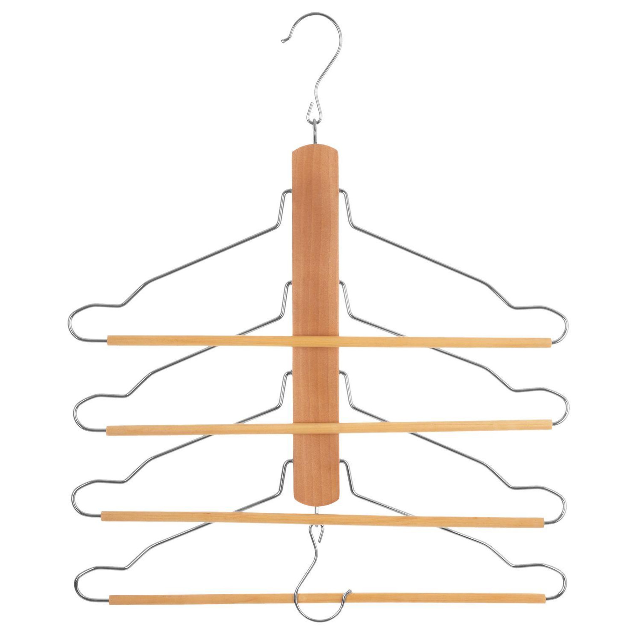 ATMOSPHERA Cintre pour 4 pantalons ou chemises - marron