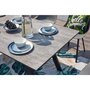 Voir la diapositive 4 : CONCEPT USINE Salon de jardin aluminium et plateau aspect ciment 8 places TEMARA