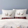 Voir la diapositive 2 : Dourev Housse de couette 240x220 + 2 taies flanelle 100% coton