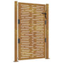 Voir la diapositive 2 : VIDAXL Portail de jardin 105x155 cm acier corten conception de carre