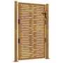 Voir la diapositive 2 : VIDAXL Portail de jardin 105x155 cm acier corten conception de carre