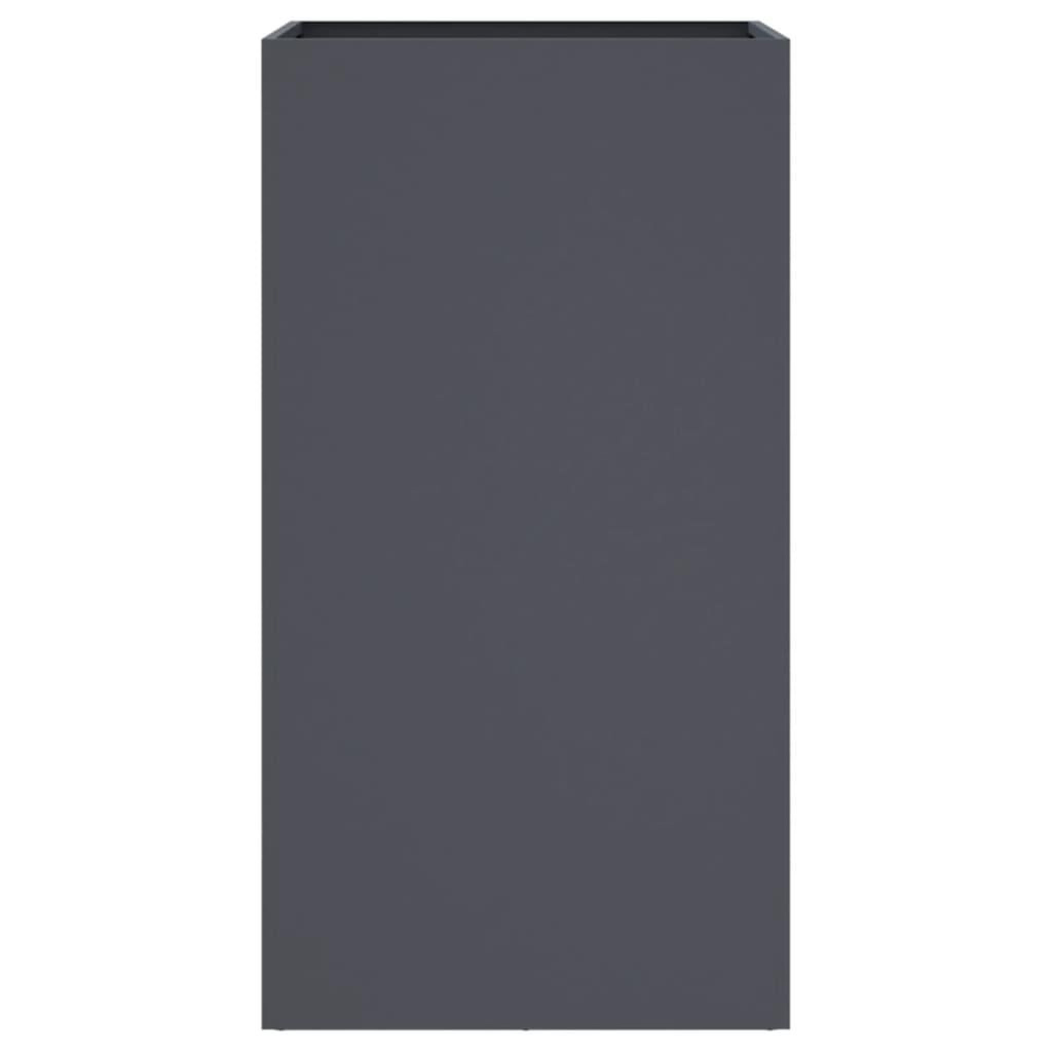 Voir la diapositive 5 : VIDAXL Jardiniere anthracite 42x38x75 cm acier
