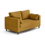 Voir la diapositive 5 : LISA DESIGN Anna - canapé droit 2 places avec poche en velours - pieds en bois