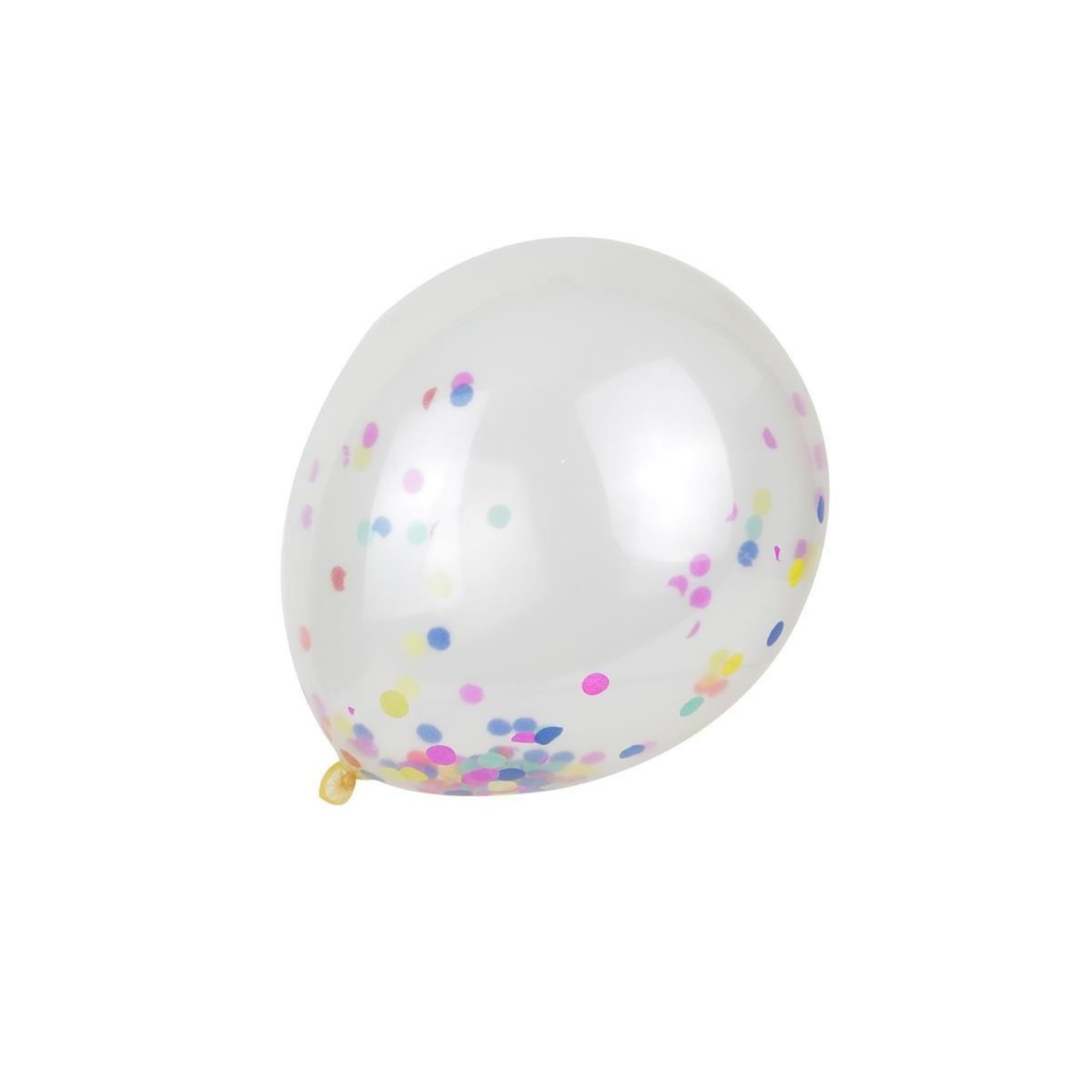 PARTY TIME Lot de 10 Ballons  Confettis  4cm Multicolore