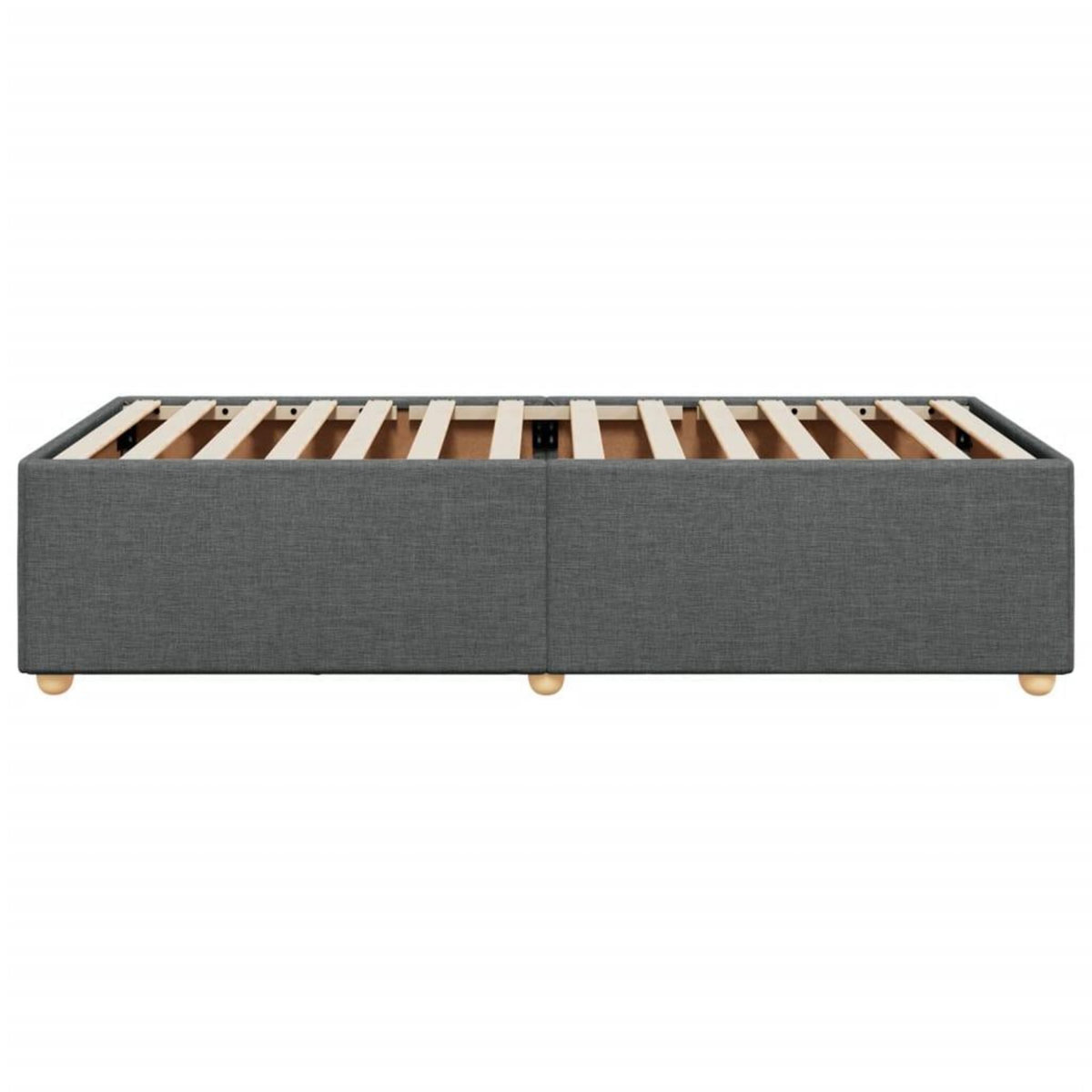 VIDAXL Cadre de lit sans matelas gris fonce 80x200 cm tissu