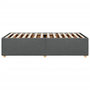 Voir la diapositive 5 : VIDAXL Cadre de lit sans matelas gris fonce 80x200 cm tissu