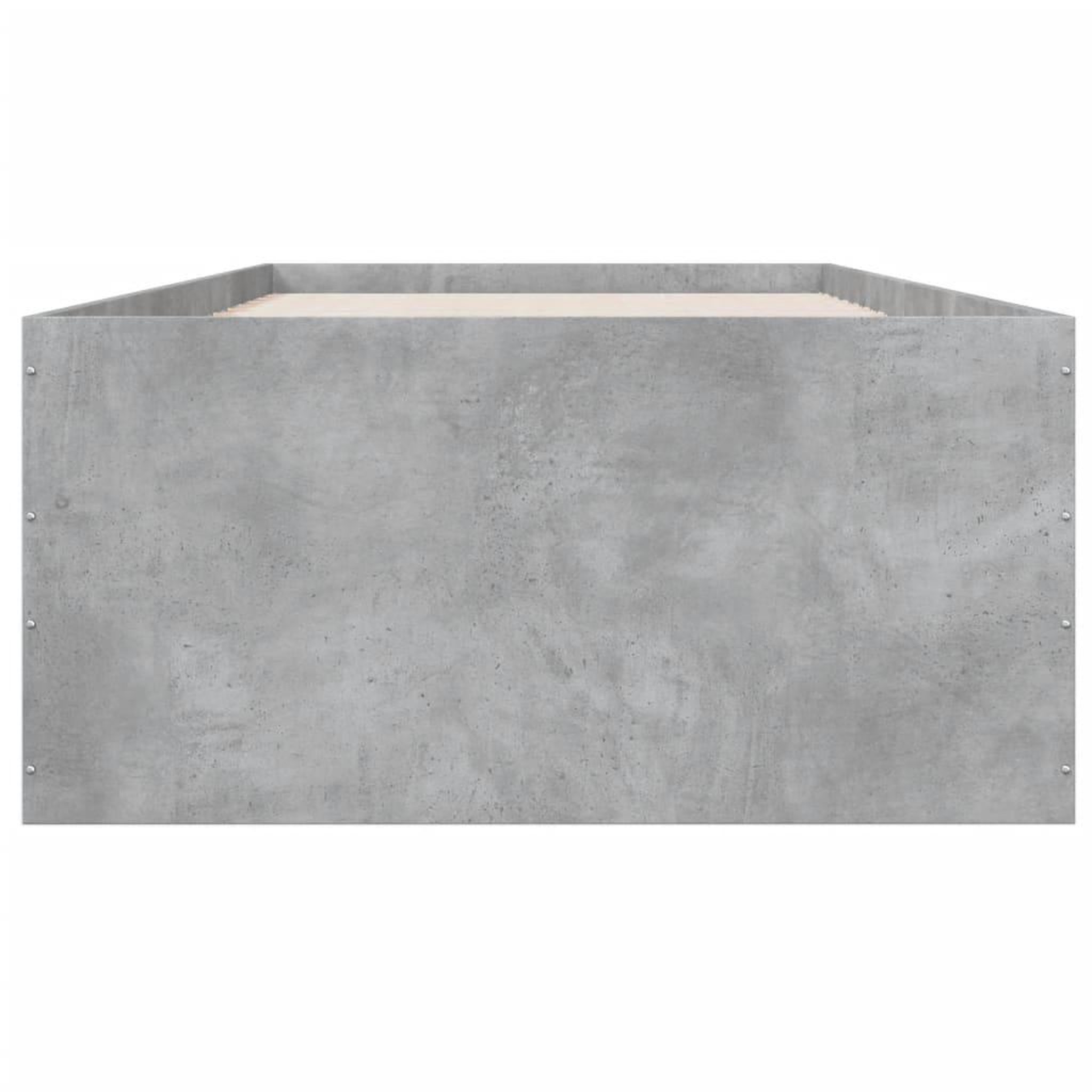 Voir la diapositive 4 : VIDAXL Cadre de lit sans matelas gris beton 75x190 cm