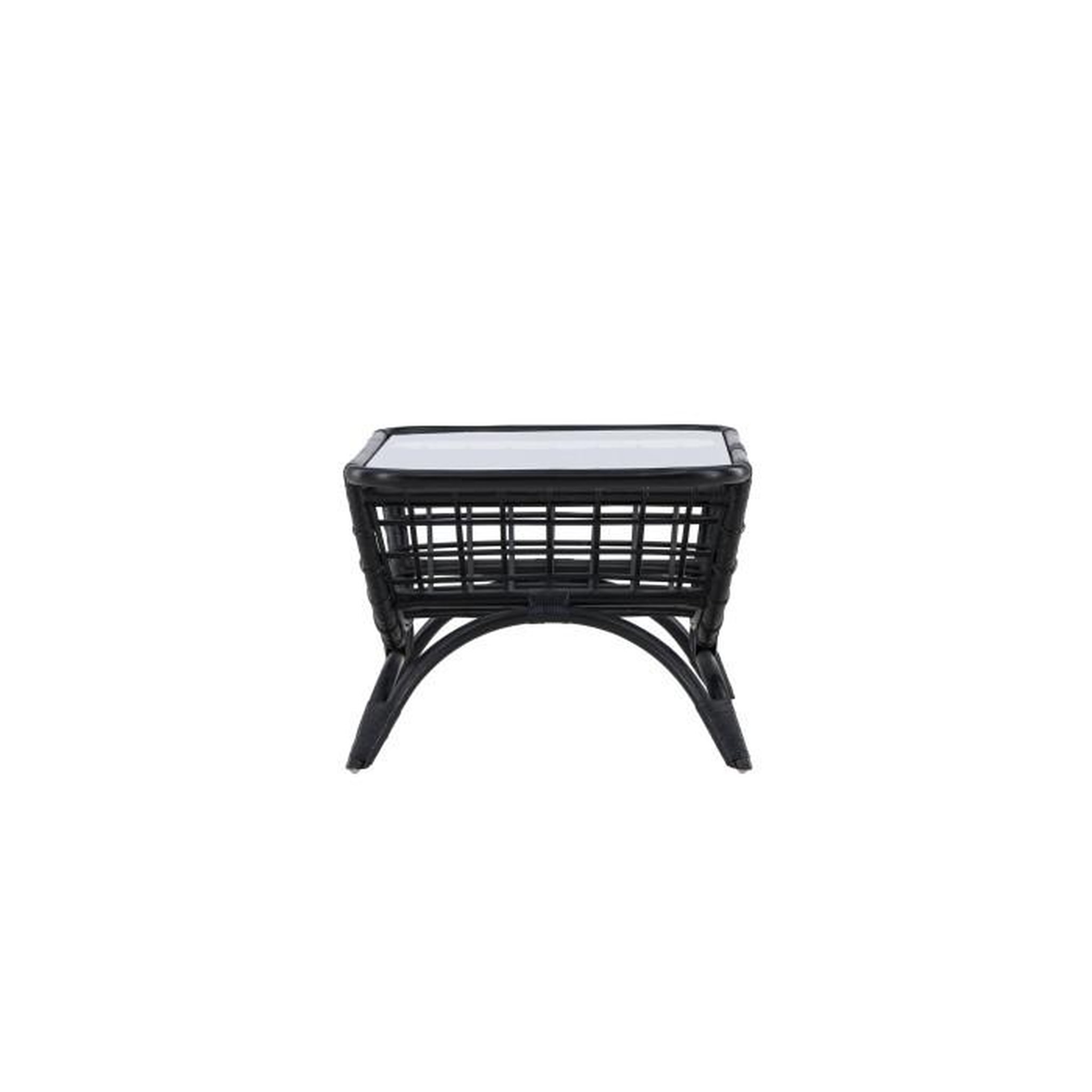 Voir la diapositive 3 : Paris Prix Table Basse de Jardin en Rotin  Moana  95cm Noir