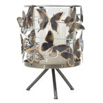 Paris Prix Photophore sur Pied en Métal  Farfalle  23cm Multicolore