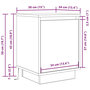 Voir la diapositive 6 : VIDAXL Tables de chevet avec lumieres LED 2 pcs sonoma gris 38x34x50cm