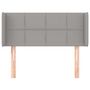 Voir la diapositive 3 : VIDAXL Tete de lit avec oreilles Gris clair 93x16x78/88 cm Tissu