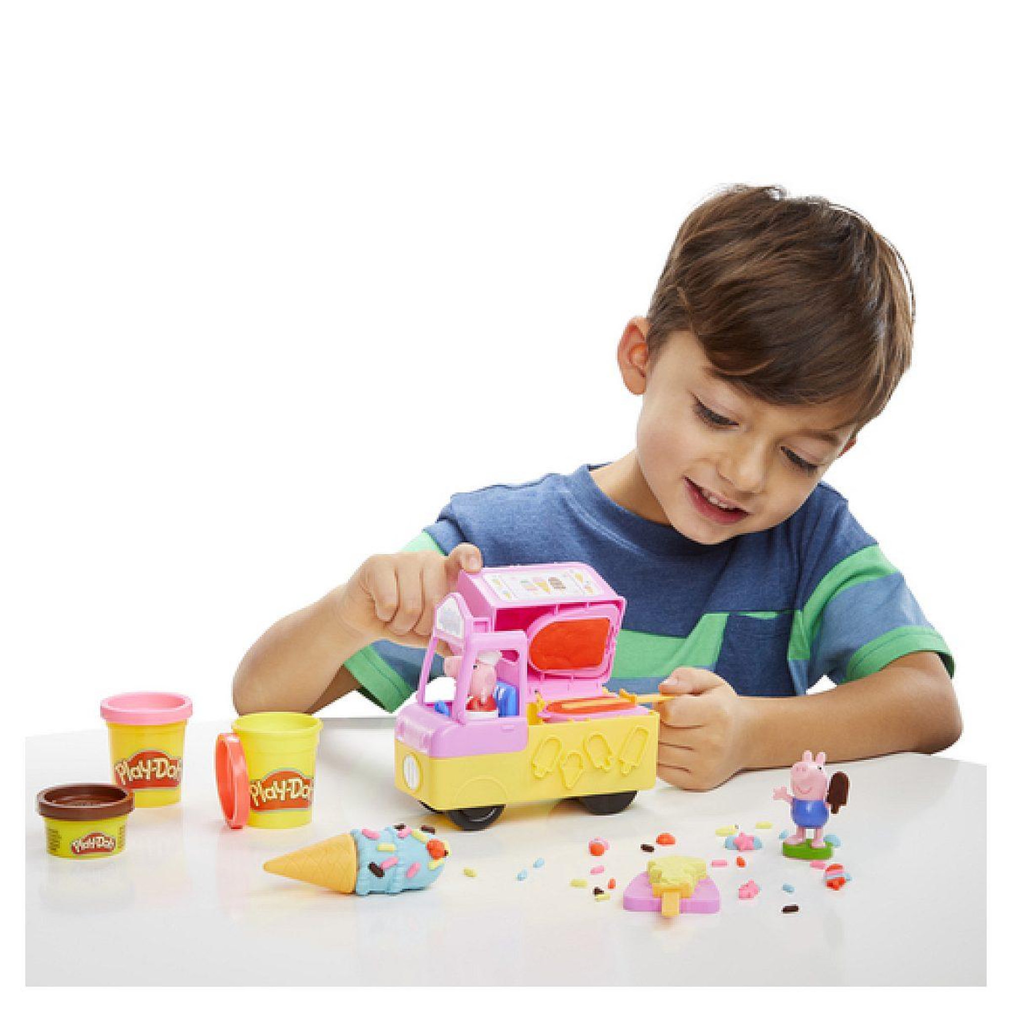 Voir la diapositive 5 : HASBRO Play-doh peppa et le camion de glaces
