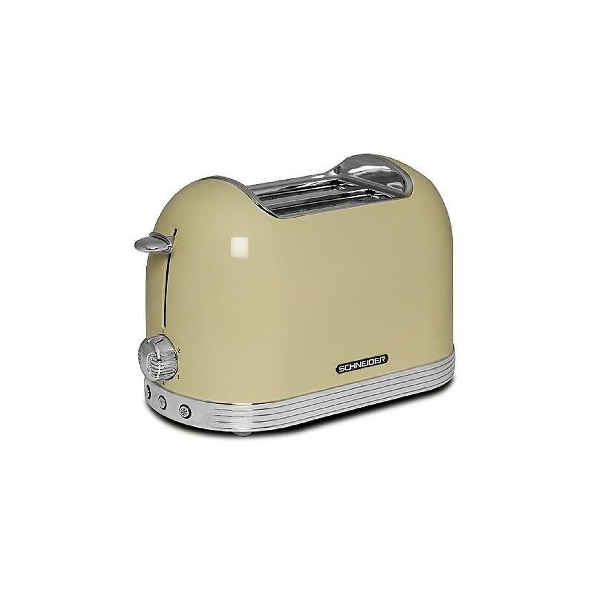 SCHNEIDER Grille pain 2 fentes 815w crème scto2cr schneider