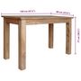 Voir la diapositive 6 : VIDAXL Table a manger bois d'acajou massif 120x60x77 cm