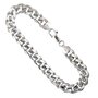 Voir la diapositive 1 : L'ATELIER D'AZUR Bracelet Argent Massif 925/000 Maille Cubaine - Homme