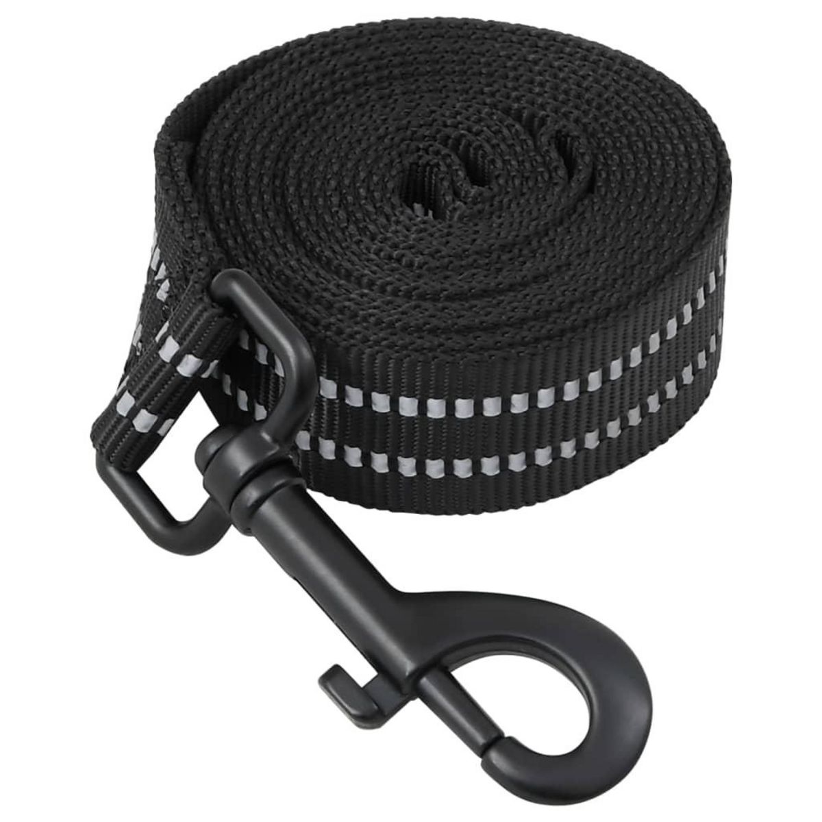 VIDAXL Harnais pour chien avec laisse et collier reglables noir S