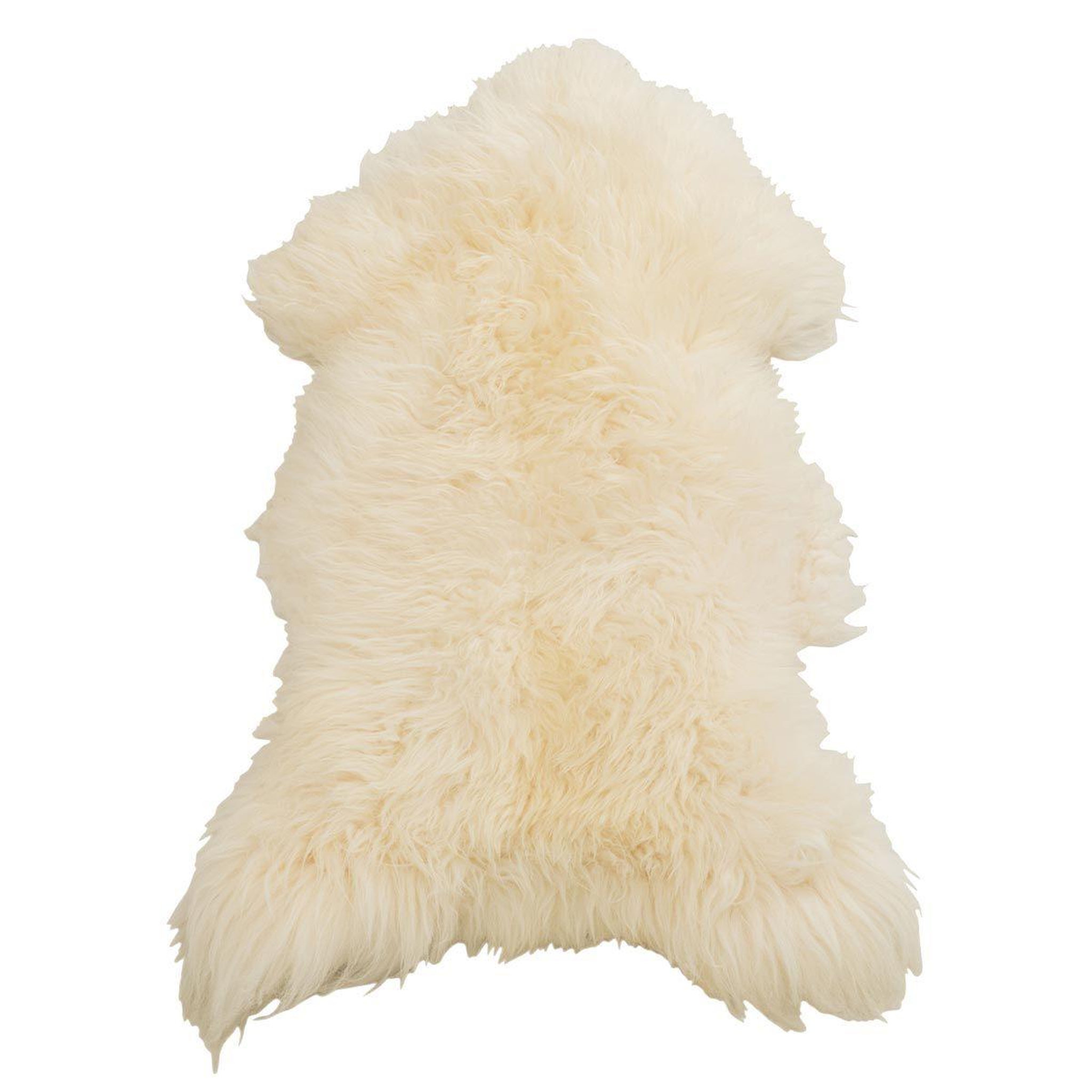 J-LINE Tapis imitation fourrure  peau  70x110cm blanc