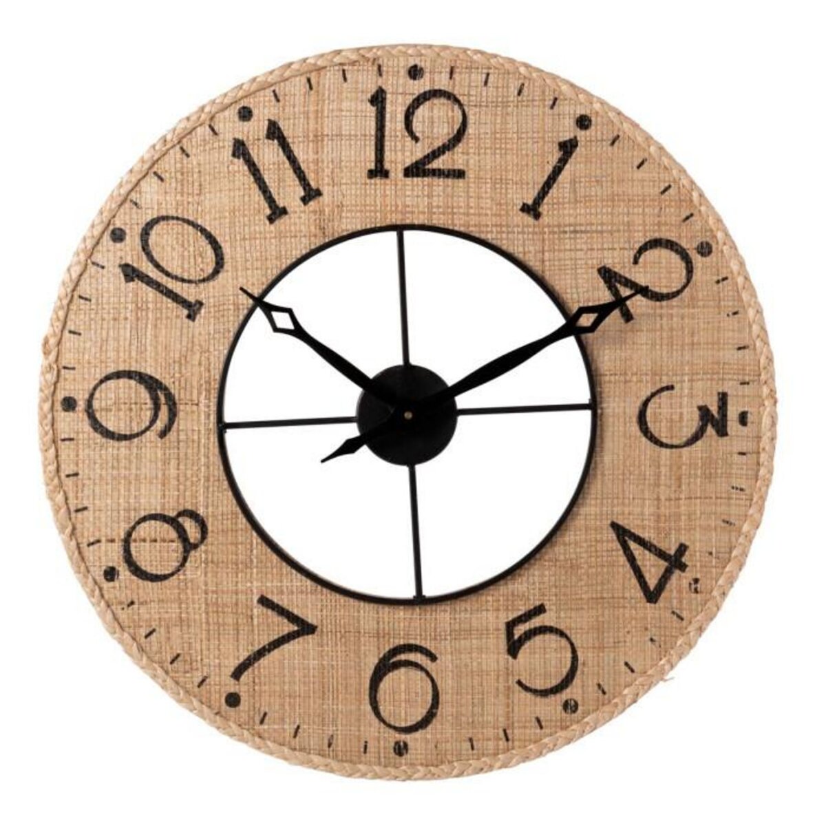 Paris Prix Horloge Murale Déco  Sodi  60cm Naturel & Noir