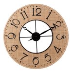 Paris Prix Horloge Murale Déco  Sodi  60cm Naturel & Noir