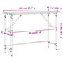 Voir la diapositive 6 : VIDAXL Table console chene fume 100x32x75 cm bois d'ingenierie