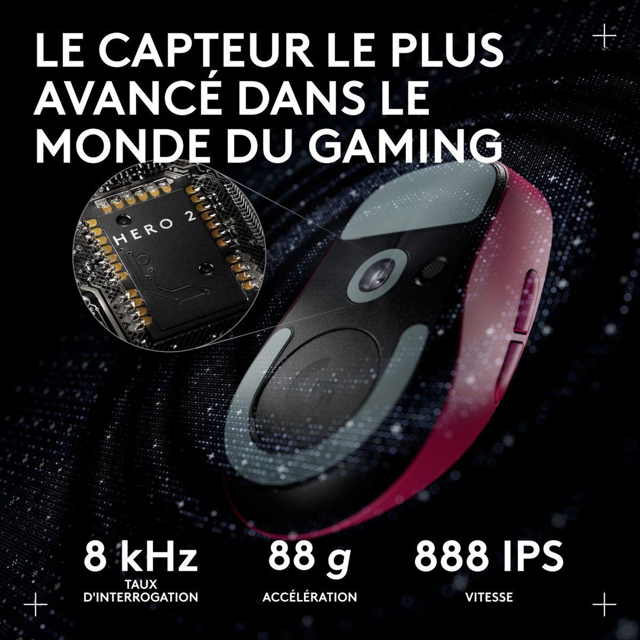 Voir la diapositive 4 : Logitech Souris gamer sans fil pro x superlight 2 compact magenta