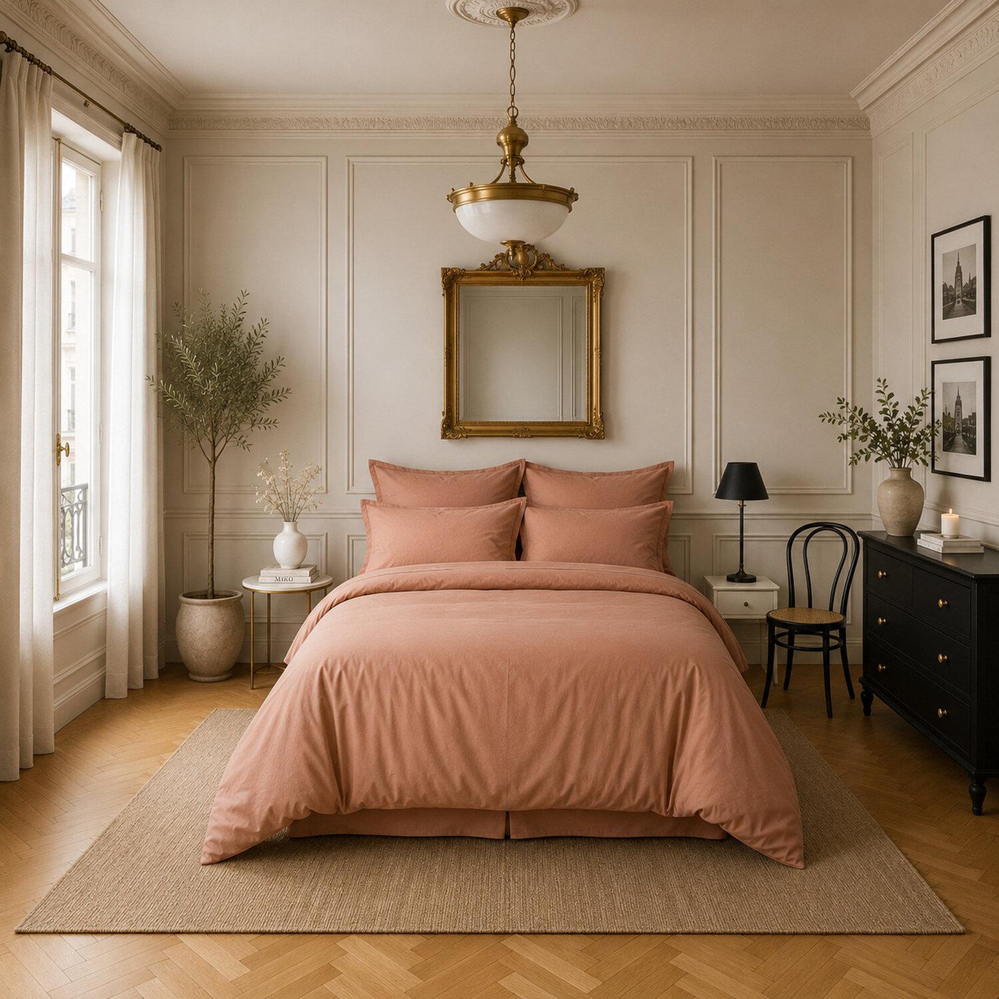 Voir la diapositive 1 : BATON ROUGE Housse de couette 100% satin de coton 105 fils uni
