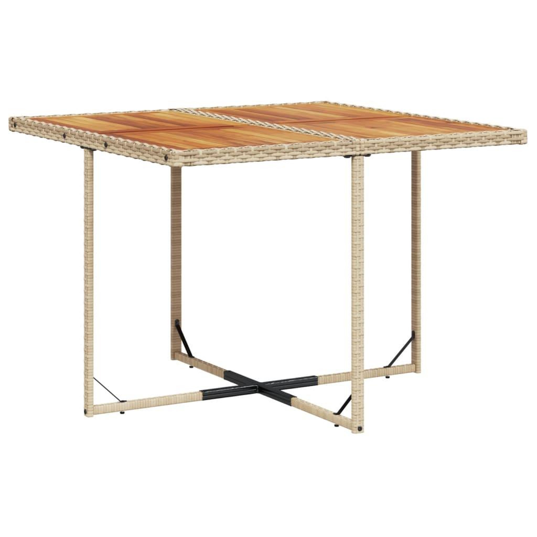 Voir la diapositive 4 : VIDAXL Ensemble a manger de jardin et coussins 11 pcs beige poly rotin