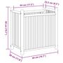 Voir la diapositive 6 : VIDAXL Jardiniere 50x30x50 cm bambou
