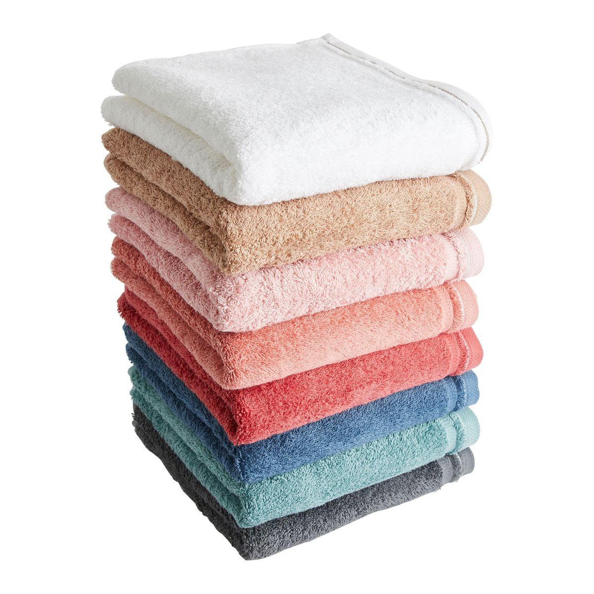 Voir la diapositive 1 : ACTUEL Drap de bain uni en coton 450 g/m²