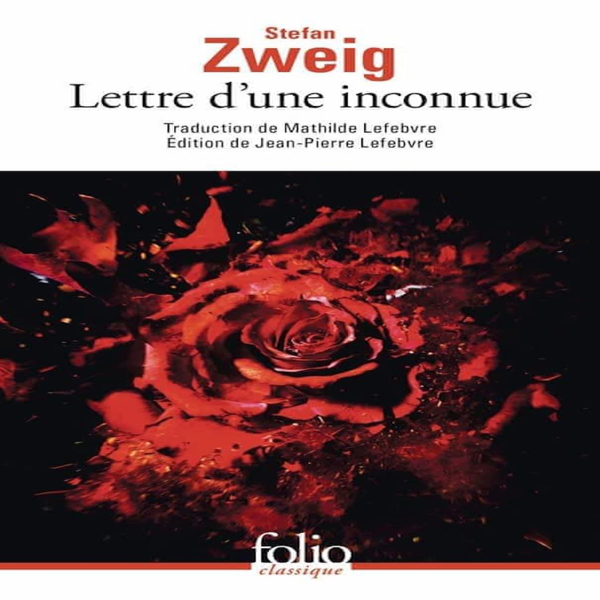 LETTRE D'UNE INCONNUE, Zweig Stefan
