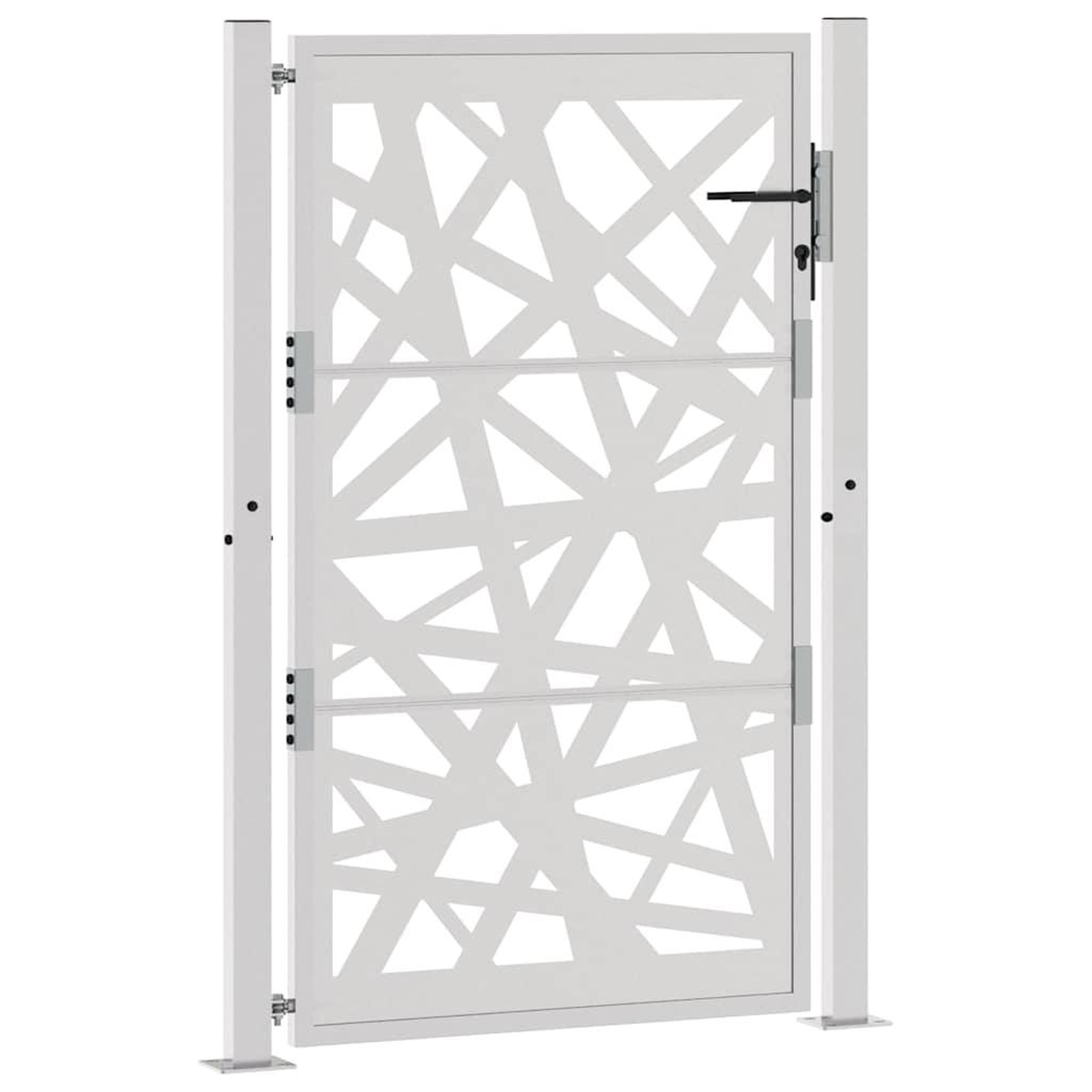 Voir la diapositive 3 : VIDAXL Porte de jardin acier resistant aux intemperies design lumiere