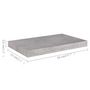 Voir la diapositive 6 : VIDAXL Etageres murales flottantes 2 pcs gris beton 50x23x3,8 cm MDF