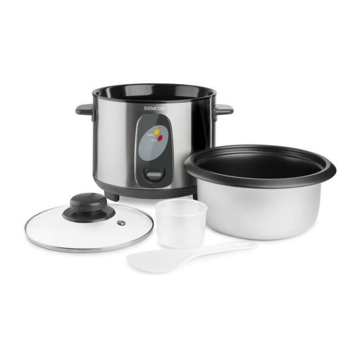 SENCO Cuiseur a riz - SENCOR - SRM 1000SS - 400 W - 1 L - Acier inoxydable