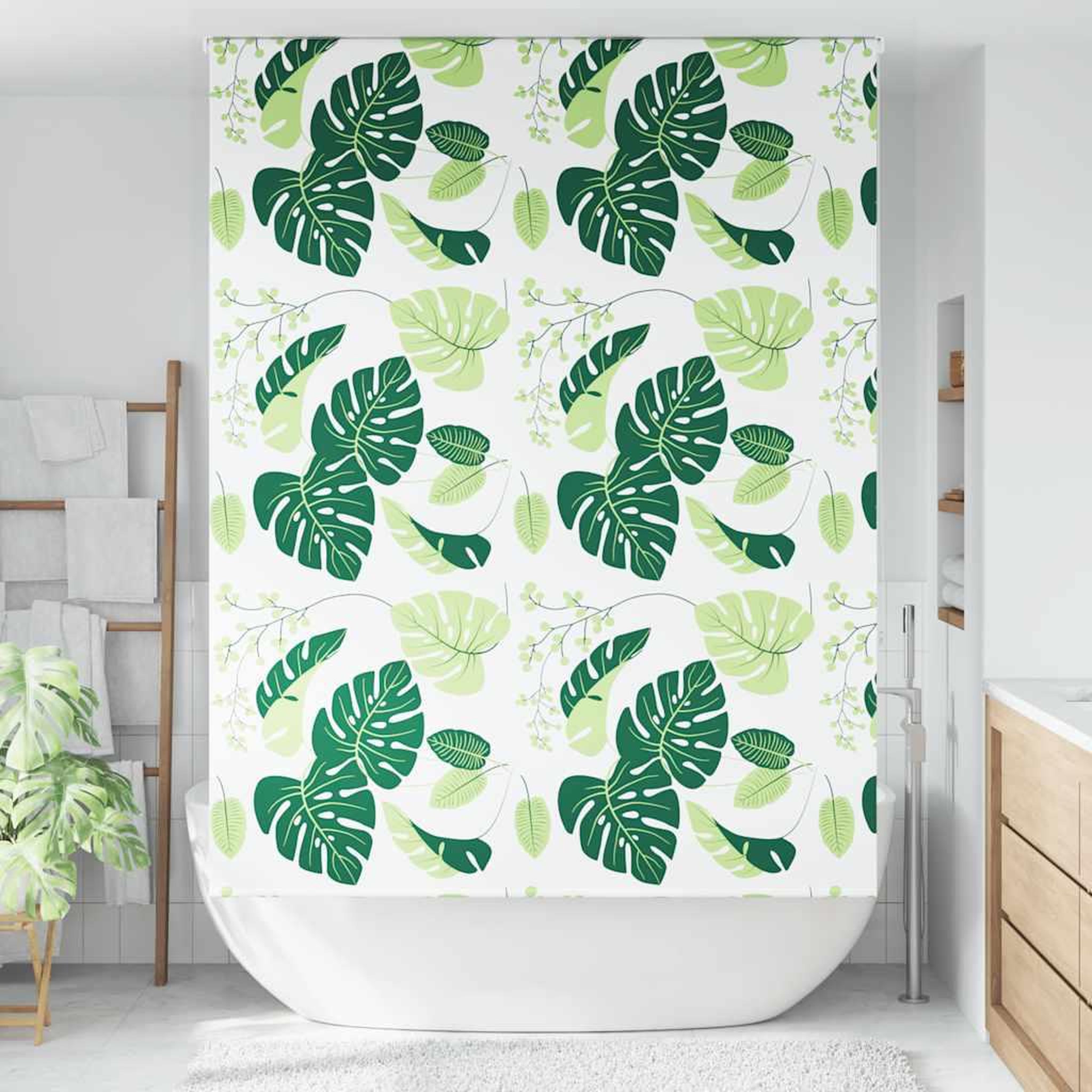 Voir la diapositive 2 : VIDAXL Store enrouleur de douche 150x240 cm largeur du tissu 146 cm