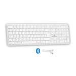 BLUESTORK Clavier sans fil Bluetooth - BLUESTORK - MAC - Full size - Compatible Mac - Blanc