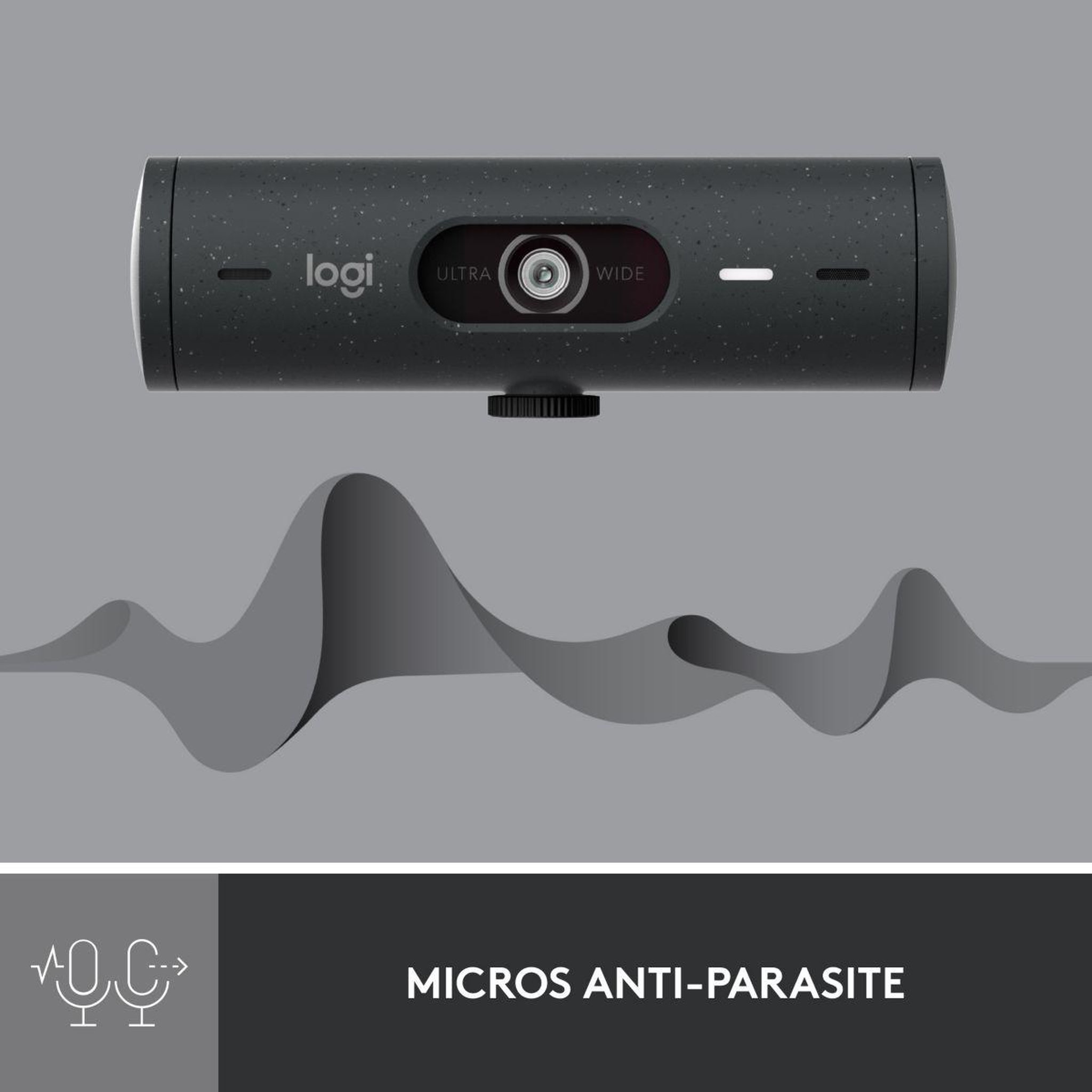Voir la diapositive 4 : Logitech Webcam Brio 500 HD Graphite