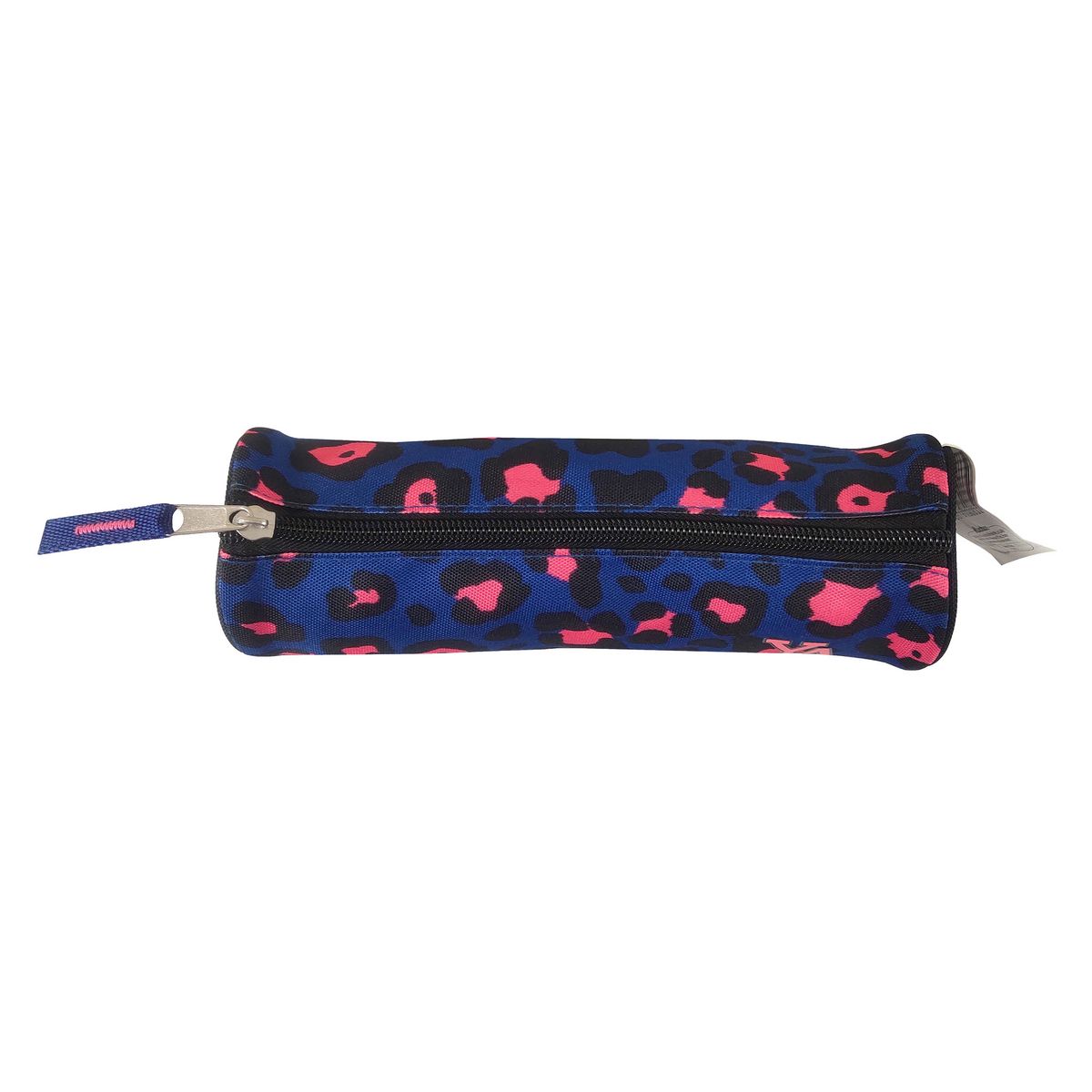 YOUNG'S ATTITUDE Trousse scolaire ronde polyester imprimé animalier bleu et rose
