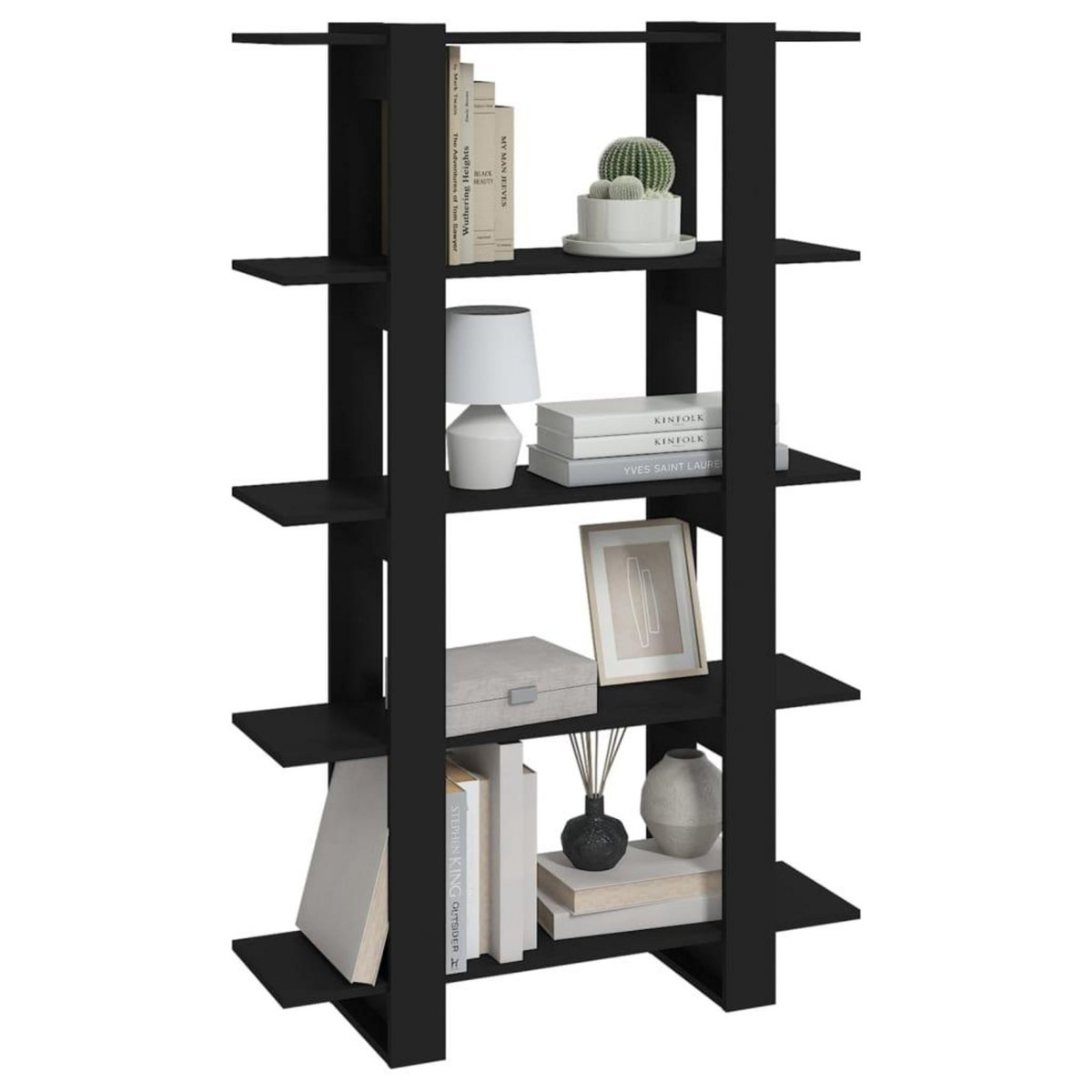 VIDAXL Bibliotheque/Cloison de separation Noir 100x30x160 cm
