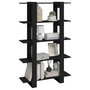 Voir la diapositive 5 : VIDAXL Bibliotheque/Cloison de separation Noir 100x30x160 cm