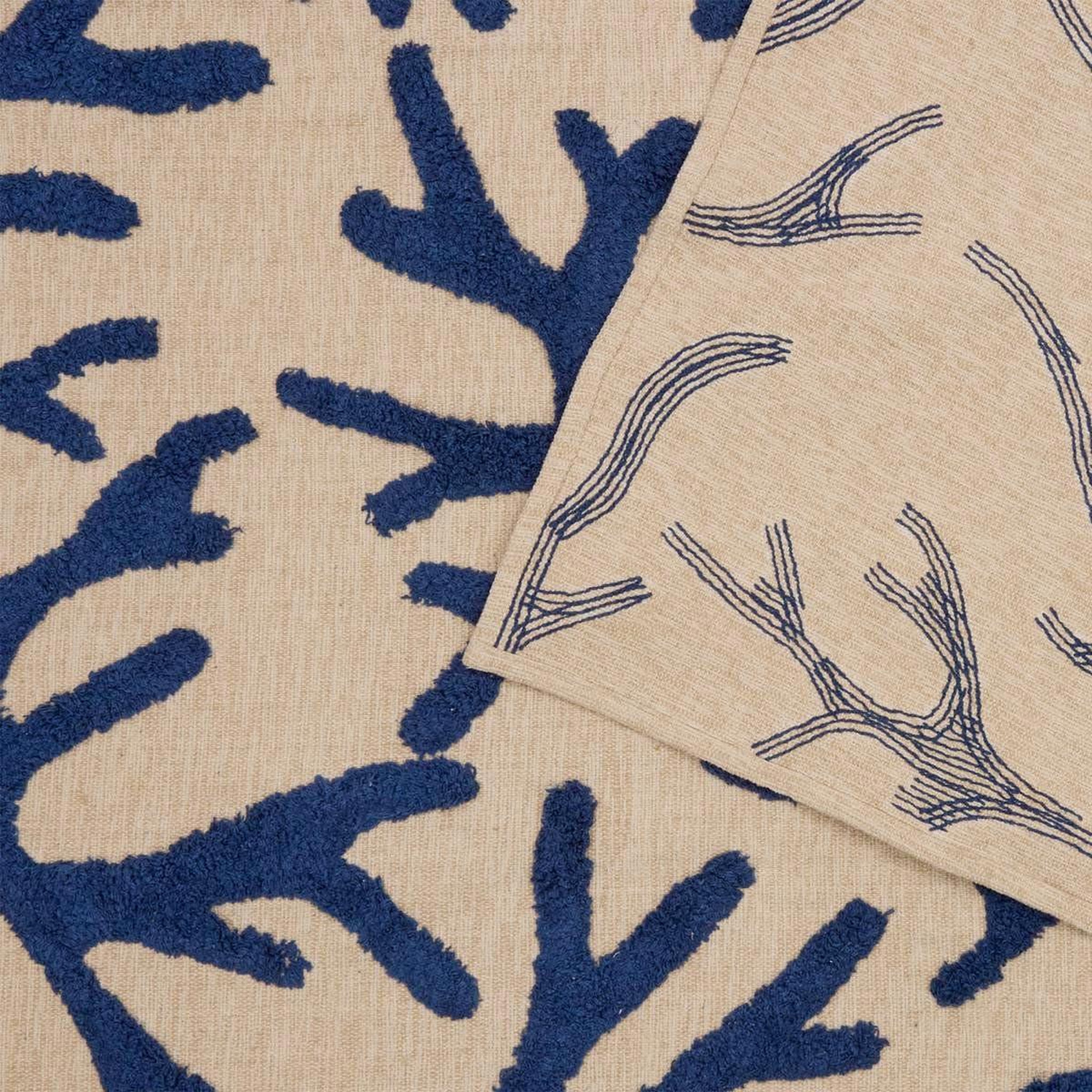 Voir la diapositive 2 : ATMOSPHERA Tapis à motifs coraux  océania  120x170cm bleu