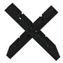 Voir la diapositive 5 : VIDAXL Porte-buches Noir 47x39,5x48 cm Bois massif de pin