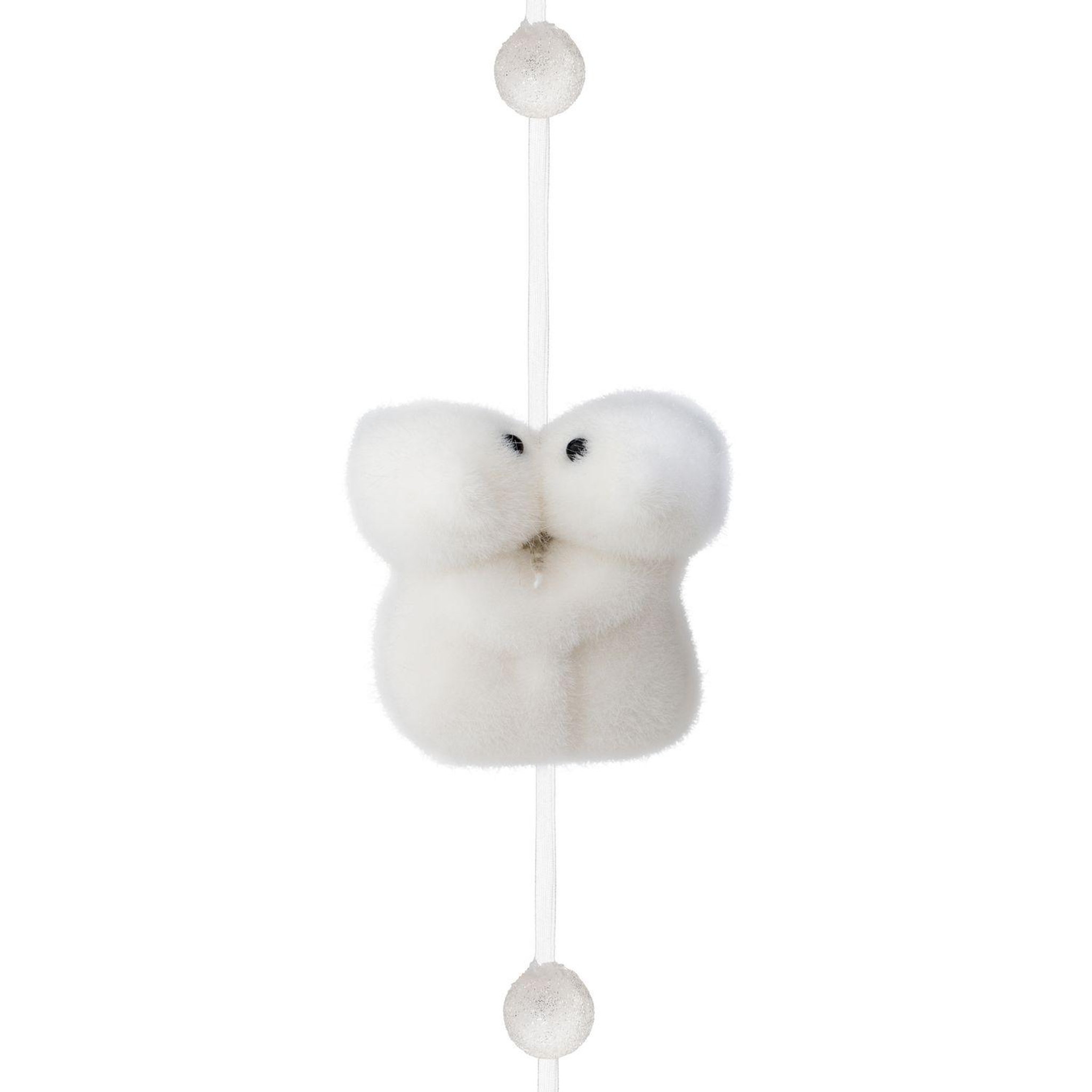 Voir la diapositive 2 : FEERIC LIGHT & CHRISTMAS Guirlande de Noël ourson Blanc manteau - L. 150 cm - Blanc