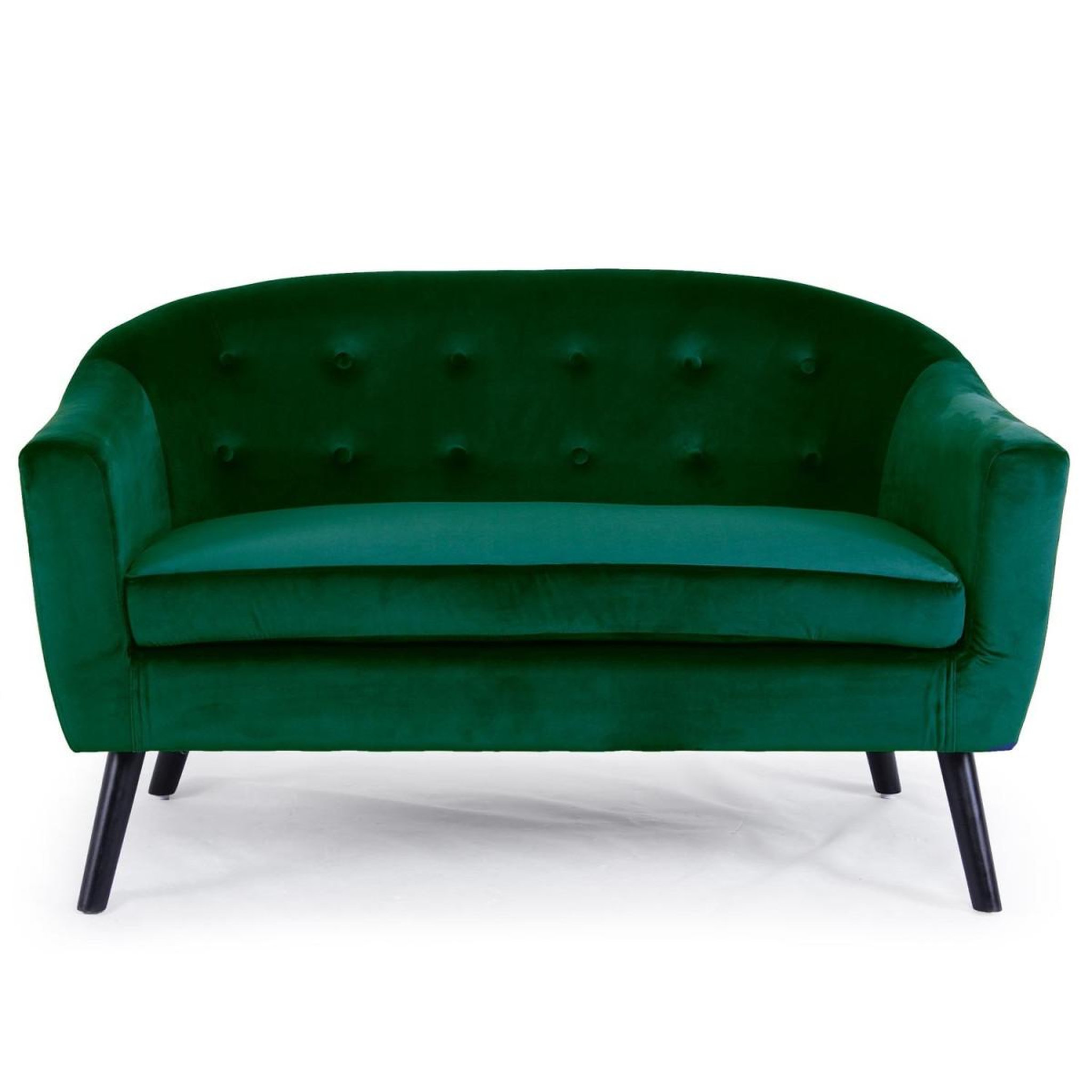 Voir la diapositive 2 : Paris Prix Canapé scandinave velours  lopy  129cm vert